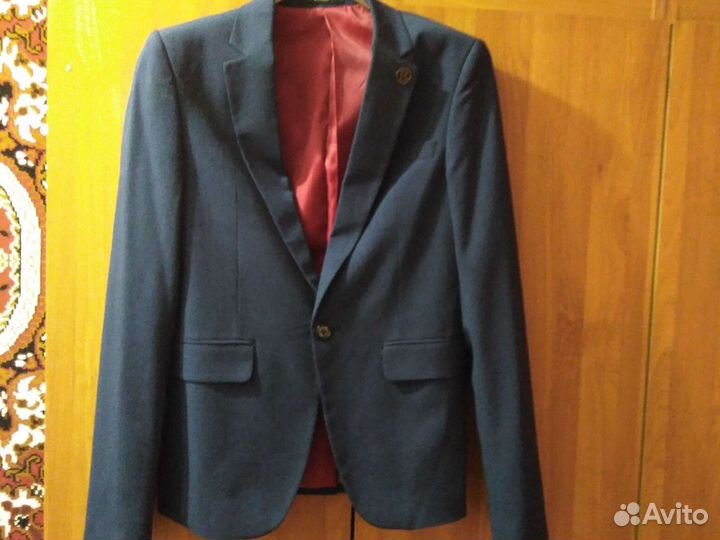 Пиджак мужской тёмно синий