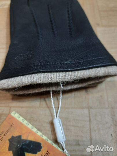 Мужские кожаные перчатки новые