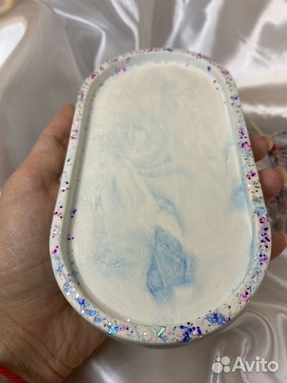 Свеча и ваза из гипса