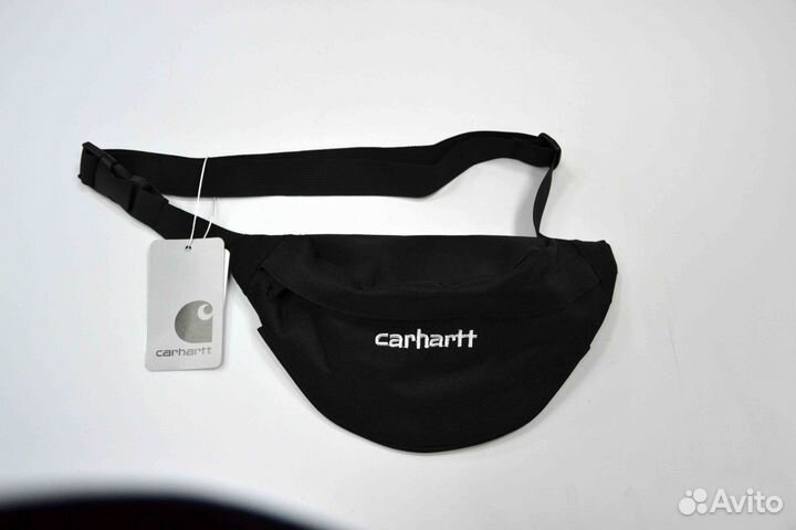 Сумка Carhartt мессенджер бананка черная