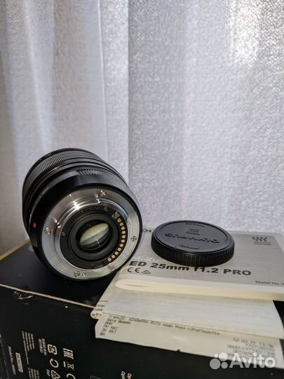 M.Zuiko Digital ED 25mm F1.2 Pro, новый, рст