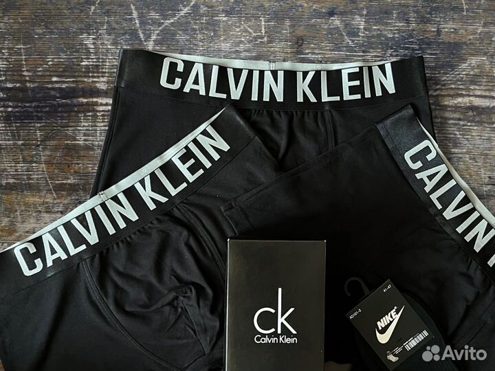 Трусы мужские боксеры calvin klein 3шт