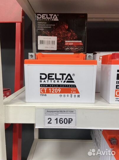 Аккумулятор Delta CT1209