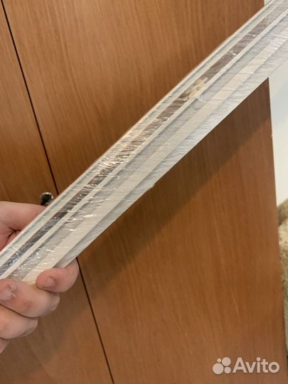 Гардина 253 см новая белая