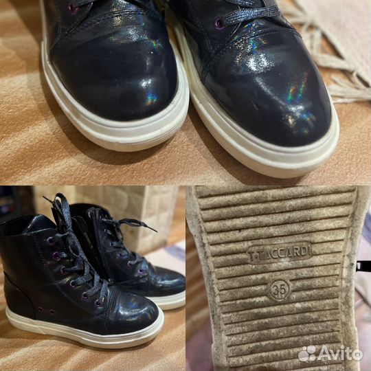 Демисезонные ботинки для девочки 35