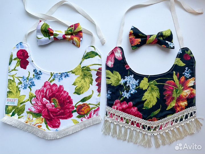 Слюнявчики, бантики новые