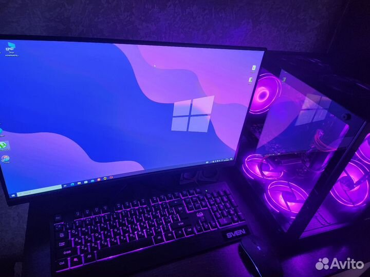 Игровой пк с монитором