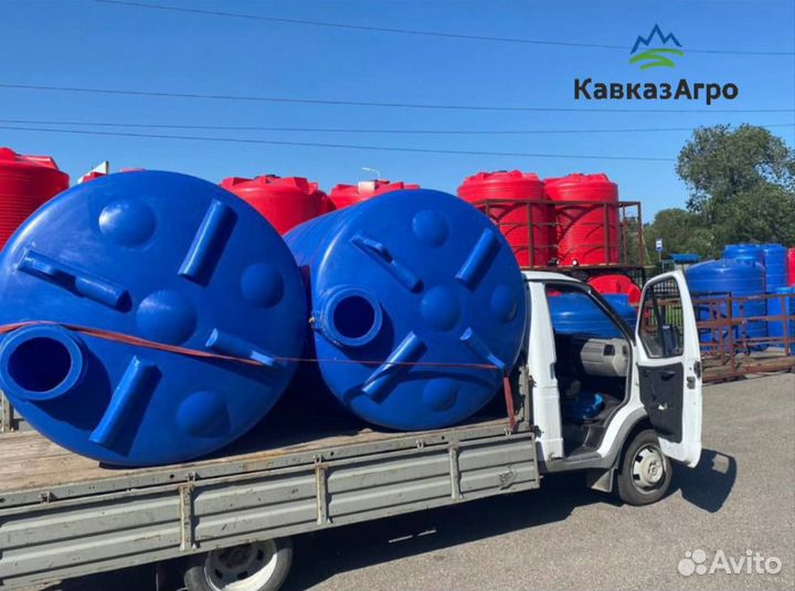 Емкость для воды, кас, бак 1000/5000л. от завода