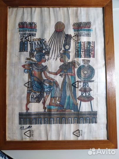Картина на папирусе из Египта