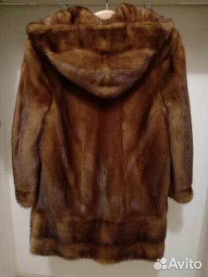 Шуба норковая с капюшоном 44 46 новая