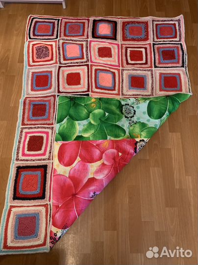 Плед вязаный крючком