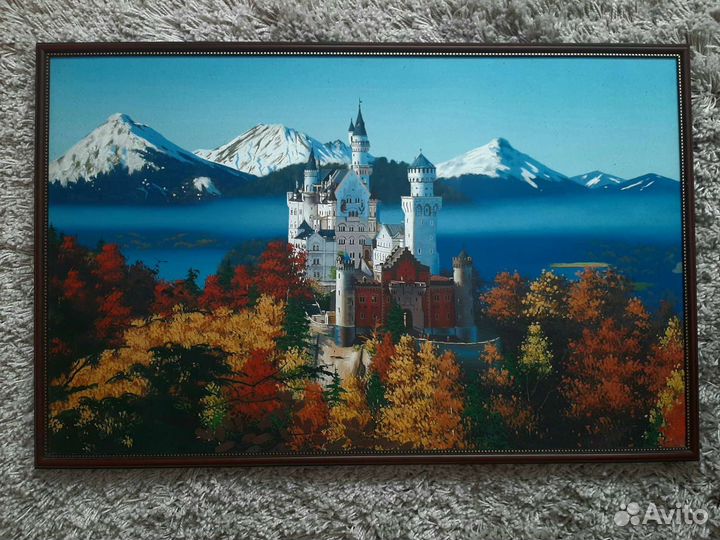 Интерьерная картина маслом на холсте в багете