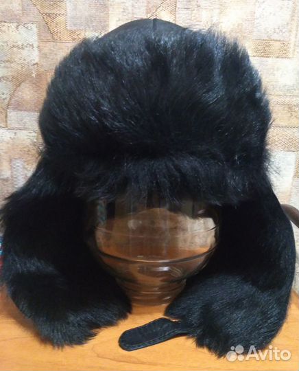 Шапка зимняя натур. кожа/мех