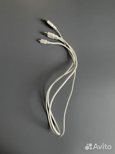 Mini USB Тип B на 2 usb A кбель для HDD Seagate