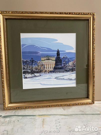 Картины акварелью виды города спб Долгополый А.А