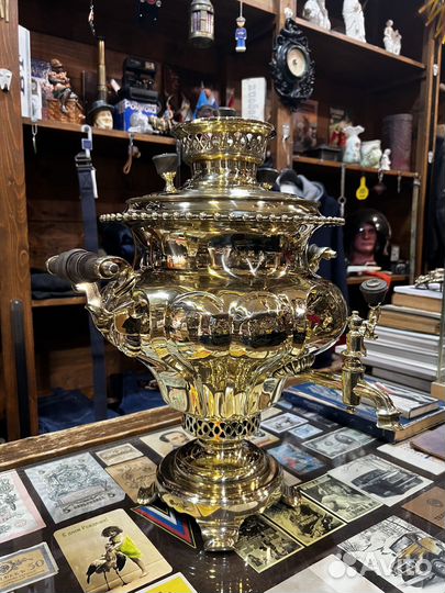 Антикварный самовар, угольный, насл. Баташева