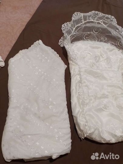 Конверт с одеялом для выписки из роддома