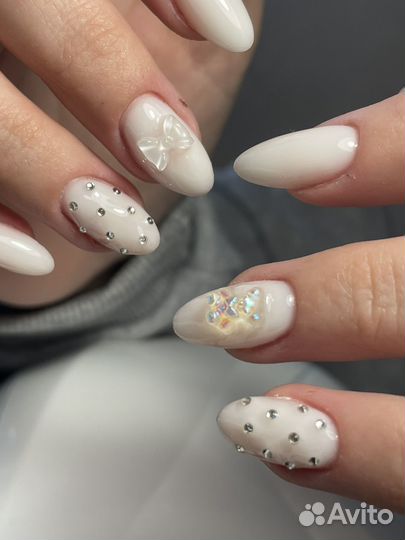 Покрытие гель лаком наращивание ногтей