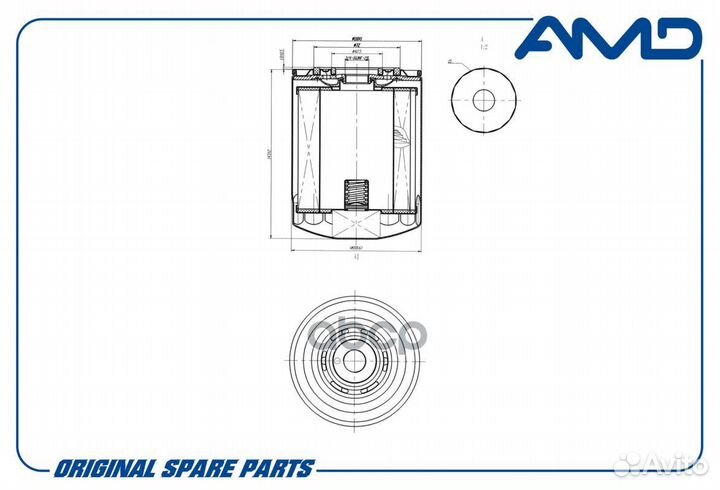 Фильтр масляный AMD.FL452 AMD