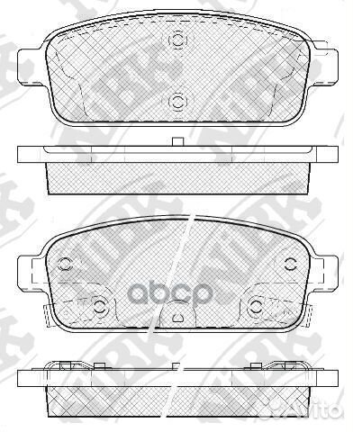 Колодки тормозные дисковые зад PN0392 NiBK