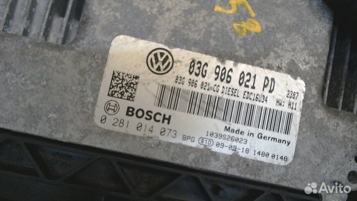 Блок управления двигателем Volkswagen Caddy, 2010