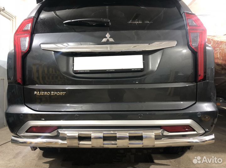 Защита бампера заднего Mitsubishi