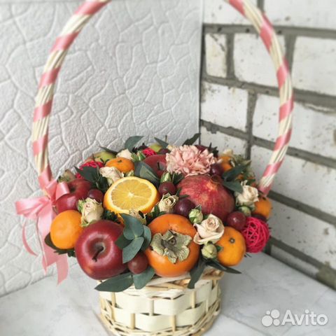 Букеты из фруктов,фруктовые корзины