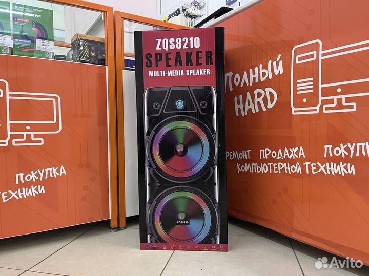 Мощная новая большая колонка с караоке+ду