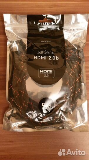 Кабель hdmi Rombica Digital ZX50B, hdmi 2.0b (5K
