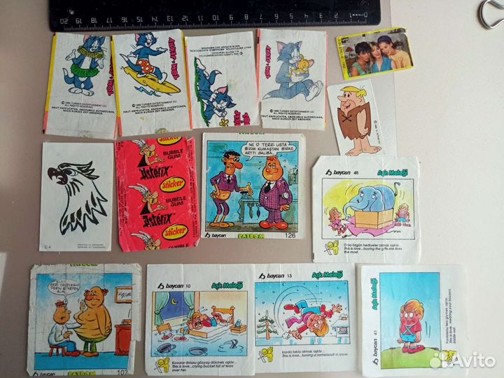 Вкладыши от жвачек 90 х годов