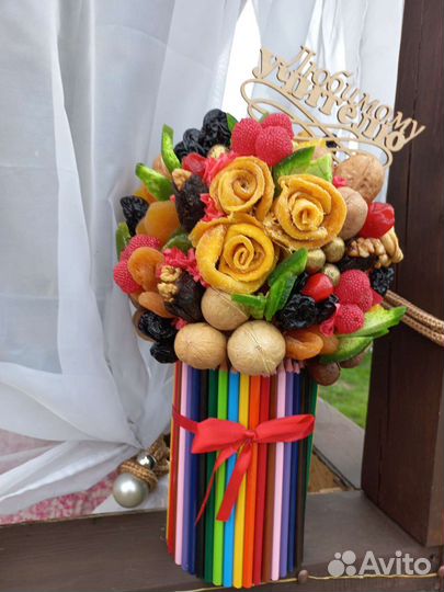 Букет из сухофруктов учителю, 1 сентября