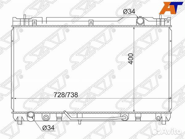 Радиатор toyota camry japan