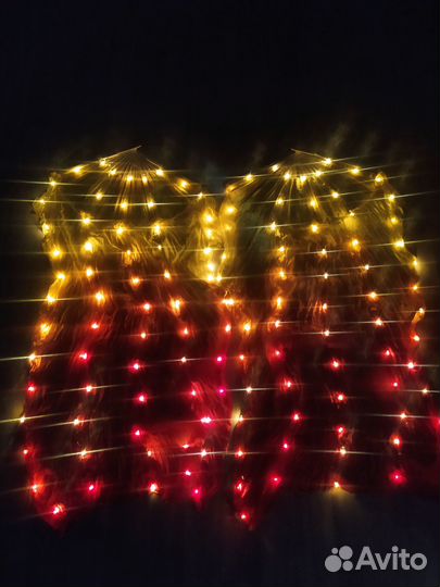 Вейлы светодиодные, веера для восточных танцев