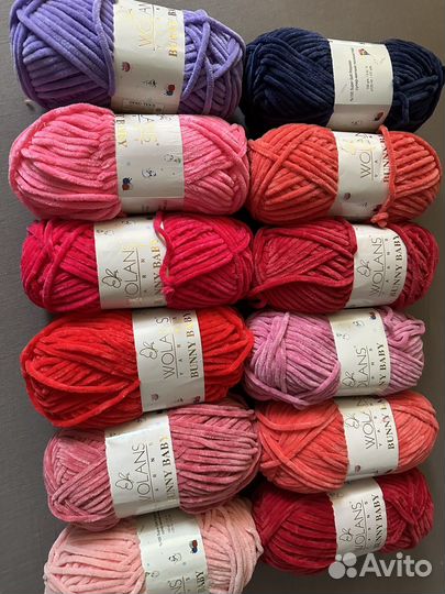 Нитки для вязания/ пряжа плюшевая