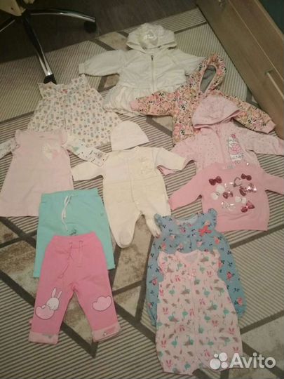 Одежда для девочек, 0-3-6-9-12 месяцев