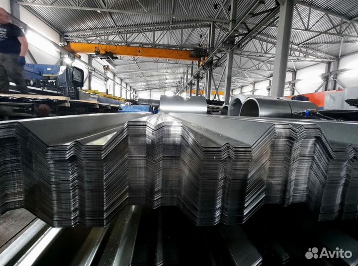 Профлист оцинкованный 0.7х1000х1500 1060 нс35