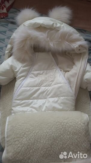 Зимний комбинезон для девочки новорожденной