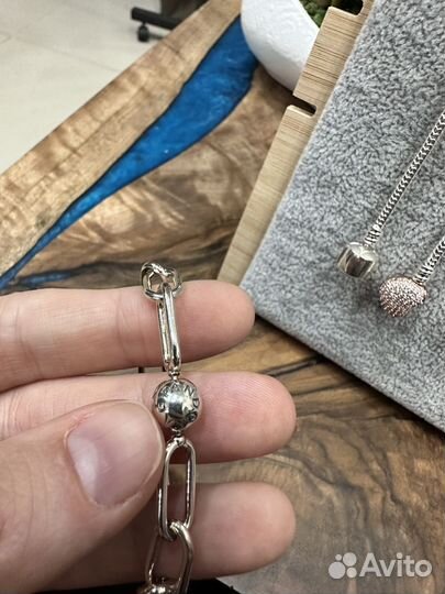 Pandora браслет серебро