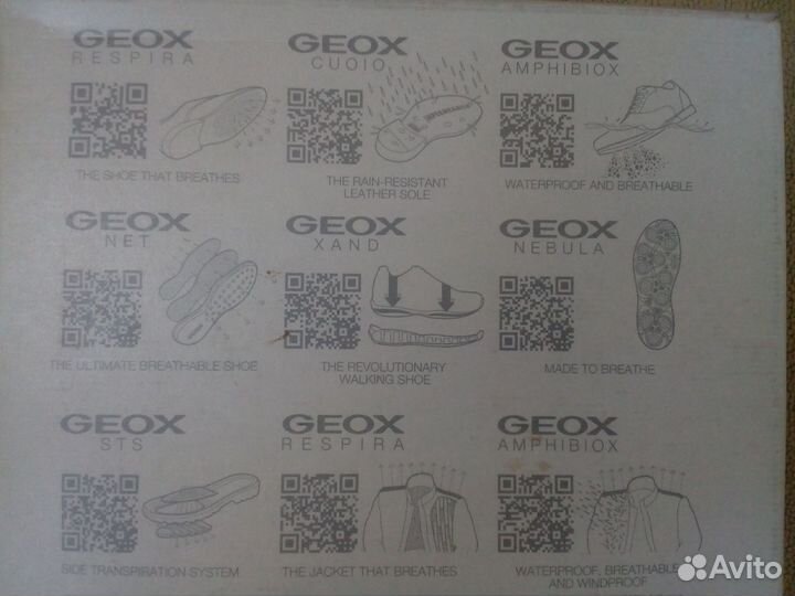 Новые кроссовки Geox, 37 р-р, водоотталкивающие