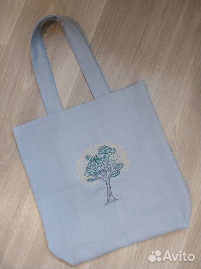 Cумка для покупок с вышивкой