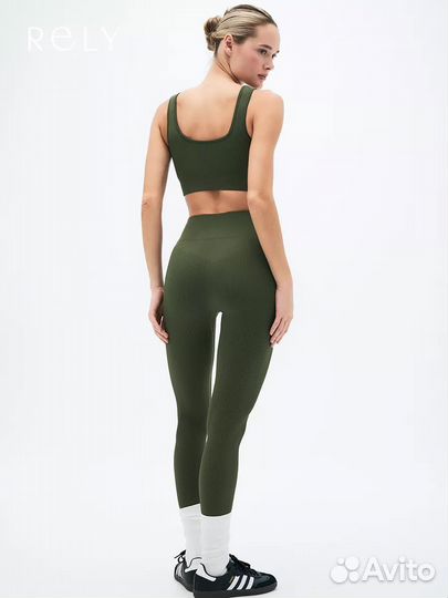 Лосины в рубчик + топ в рубчик