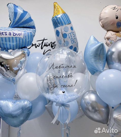 Воздушные шары на выписку из роддома