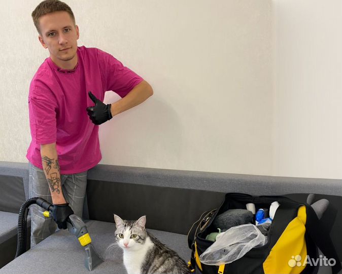 Чистка мебели, химчистка дивана