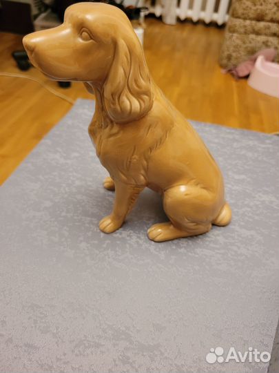 Керамическая статуэтка собака, не маленькая