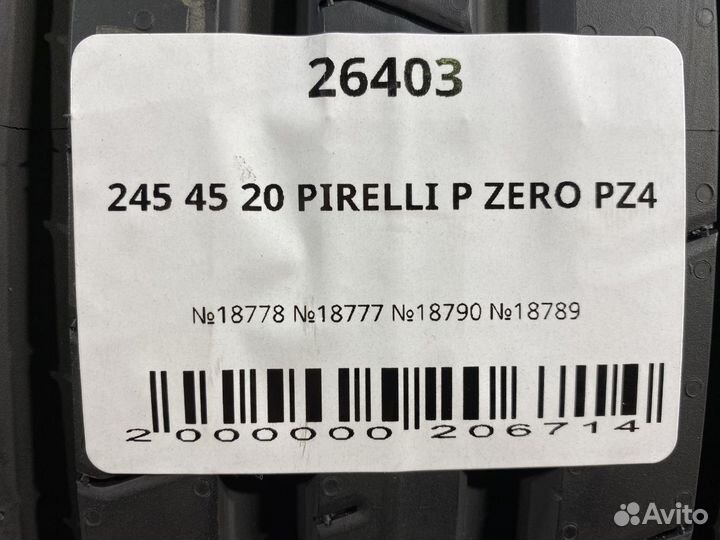 Pirelli P Zero PZ4 245/45 R20 94W