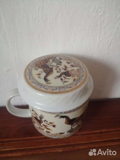 Кружка с крышкой Фазаны коллекция