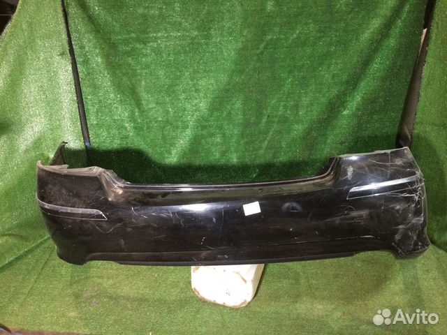 Бампер задний рест Nissan Fuga Y50 С брызговиками