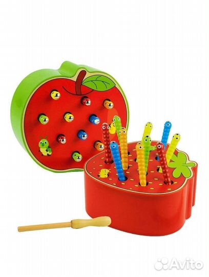 Магнитная рыбалка «поймай червячка»