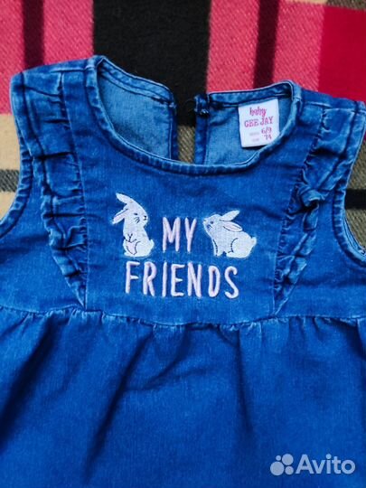 Платье-сарафан для девочки 74