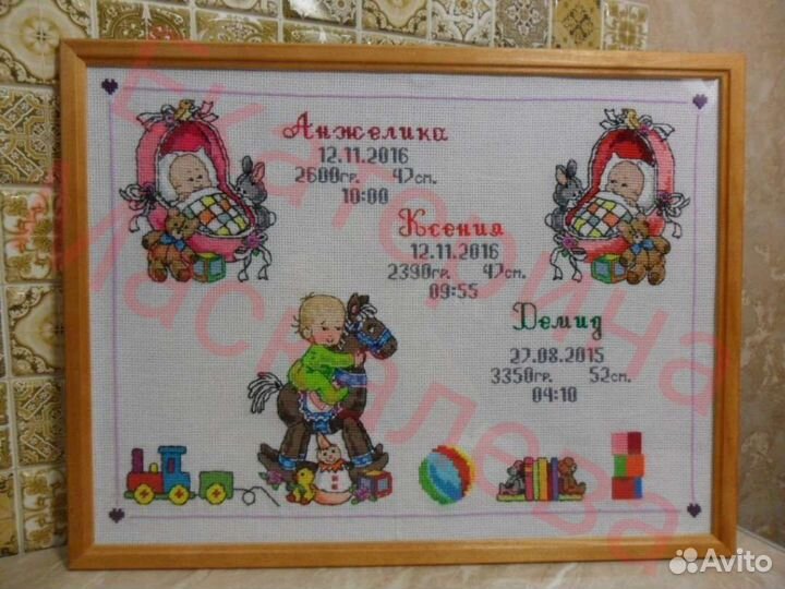 Вышивка крестом на заказ - Метрика